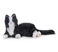 NOUVELLE joie pour tous les chats inclinables noirs et blancs de robotique inclinée - thérapie animale farcie pour des personnes avec la perte de mémoire du vieillissement et des soignants