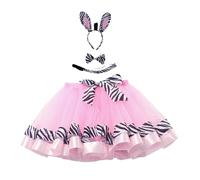 Nouvelle Jupe Tutu en Double pour Filles, Robe de Spectacle de la série Animal Évasion d’Une Simple Jupe