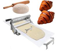 Nouvelle Laminoir à Pâte Pliable Amélioré de 57 cm, Machine à Pâte Feuilletée en Acier Inoxydable de Qualité Alimentaire, Laminoir à Pâte et à Fondant, Épaisseur Réglable pour Usage Commercial