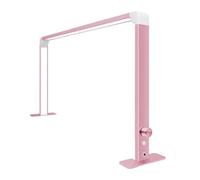 Nouvelle lampe LED demi-lune for extensions de cils, sourcils, , pliable, bureau lecture, table à gradation lumière remplissage(Pink)