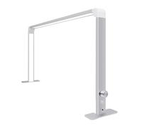 Nouvelle lampe LED demi-lune for extensions de cils, sourcils, , pliable, bureau lecture, table à gradation lumière remplissage(Silve)