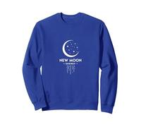 Nouvelle Lune énergie céleste Mystique Nuit étoilée Sweatshirt, Unisexe pour Adultes, Bleu Royal, L