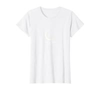 Nouvelle Lune énergie céleste Mystique Nuit étoilée T-Shirt, Femme, Blanc, M