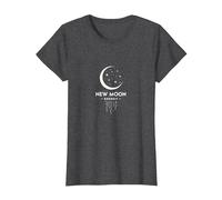 Nouvelle Lune énergie céleste Mystique Nuit étoilée T-Shirt, Femme, Chiné Foncé, 3XL