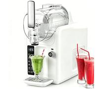 Nouvelle Machine à Granita, Sans Glace, Pour La Maison, Affichage De La TempéRature En Temps RéEl, 6 Programmes PréDéFinis Pour CrèMes GlacéEs, FrappéS, Milkshakes, 12 H D'Autonomie. white-110v