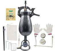 Nouvelle Machine à Pop-Corn de 1000 ml, Canon à Pop-Corn 304, Appareil à Pop-Corn à Air Chaud, Compatible Avec Les CuisinièRes à Gaz, Usage Domestique/Commercial(1000 ML)