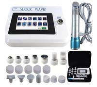 Nouvelle machine de thérapie extracorporelle par ondes de choc avec 14 têtes de massage, écran tactile HD/15 modes/10 paramètres de langue, masseur complet du corps, avec boîte de rangement