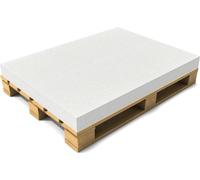 [nouvelle.maison]® Mousse 120 x 80 x 10cm - Blanc - Matelas sur palette Coussin pour palettes