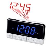Nouvelle Majestic SVE-337P Réveil Numérique Noir, Blanc