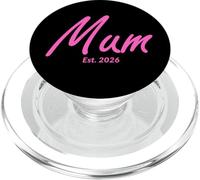 Nouvelle Maman d'un bébé Fille établie 2026 (orthographe Britannique) PopSockets PopGrip pour MagSafe