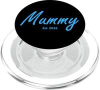 Nouvelle Maman d'un bébé garçon créée en 2026 (orthographe Britannique) PopSockets PopGrip pour MagSafe
