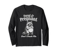 Nouvelle Maman Sauvage et Enceinte Don't Touch Me Raton Laveur Manche Longue