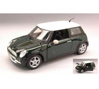 Nouvelle Mini Cooper 2002 Verte Avec Toit Blanc 1:24 Modèle 31219 MAISTO