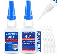 Nouvelle mise à niveau 401 colle Superhydroxyacrylate, séchage instantané de 5 secondes, imperméable à l'eau, bonne stabilité, outil de liaison tout-puissant. Applicable au bois, plastique, céramique,