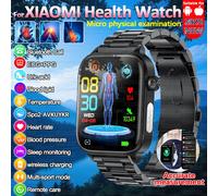 Nouvelle montre connectée 2025 pour XIAOM1, ECG+PPG, analyse de la graisse sanguine, de l'acide urique, santé, hommes et femmes, fréquence cardiaque, tension artérielle, appels Bluetooth, montre Brown