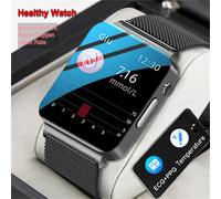 Nouvelle montre connectée ECG pour hommes et femmes, écran AMOLED HD, montres de sport, surveillance de l'acide urique, de la pression artérielle, des lipides sanguins, montre connectée santé Black St