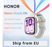 Nouvelle montre connectée HONOR Watch X5i : écran AMOLED de 1,97 pouces, autonomie de 21 jours, appels Bluetooth, mesure de la fréquence cardiaque et de la saturation en oxygène Black