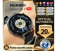Nouvelle montre connectée Huawei WATCH GT6 46 mm, écran AMOLED de 1,47 pouce, autonomie de 21 jours, résistance à l'eau 5ATM Green