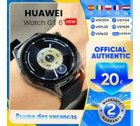 Nouvelle montre intelligente Huawei WATCH GT6 46 mm, écran AMOLED de 1,47 pouce, autonomie de 21 jours, résistance à l'eau 5 ATM, NFC + positionnement GNSS black