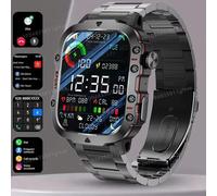 Nouvelle Montre Connectée Militaire 2026 pour Hommes, Étanche IP68 5ATM, Suivi Sportif et de Santé en Extérieur, Appels Bluetooth, Écran 1,81 Pouces 1.81 Br22BkMilan