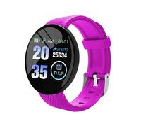 Nouvelle Montre Intelligente D18¿Fitness Tracker Numérique Rond Avec Moniteur De Fréquence Cardiaque Pour Hommes Et Femmes (Bande Incluse,Pk B41).Violet.With Original Box