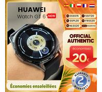 Montre connectée Huawei Watch GT 6 46 mm Argent (bracelet marron)