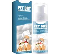 Nouvelle Mousse de Bain sans Eau pour Chiens et Chats, Mousse nettoyante sans rinçage pour Pattes Sales, croupe et Pelage,toilettage désodorisante à séchage Rapide, shampoing Sec (1pc)