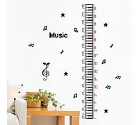 Nouvelle Musique Piano Étoiles Bébé Enfants Hauteur Mesure Croissance Graphique Stickers Muraux Pour La Décoration De La Chambre Des Enfants Maison Porte Maternelle