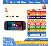 Nintendo Switch 2 Original 7.9 pouces écran LCD Joy-Con2 poignée Console Stable Mode TV Console de jeu vidéo N2 nouveau 2025 Standard Edition+Physical Cartridge