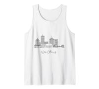 Nouvelle-Orléans Louisiane Skyline US Voyage Souvenirs Paysage urbain Débardeur