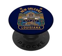 Nouvelle-Orléans Louisiane USA Born Bred PopSockets PopGrip Adhésif