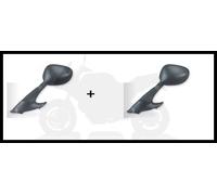 Nouvelle Paire De Rétroviseurs Noirs Pour PIAGGIO X9 180