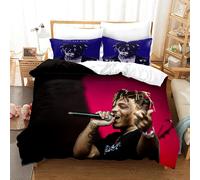 Nouvelle Parure De Lit Juice Wrld Pour Lit Simple, Double, Queen, King Size, Étoiles, Housse De Couette Juice Wrld Pour Decoration Intérieure, Ensemble De Housse De Couette