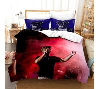 Nouvelle Parure De Lit Juice Wrld Pour Lit Simple, Double, Queen, King Size, Étoiles, Housse De Couette Juice Wrld Pour Decoration Intérieure, Ensemble De Housse De Couette