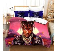Nouvelle Parure De Lit Juice Wrld Pour Lit Simple, Double, Queen, King Size, Étoiles, Housse De Couette Juice Wrld Pour Decoration Intérieure, Ensemble De Housse De Couette