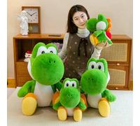 Nouvelle Peluche Dinosaure Vert Grande Taille 30/70cm - Adorable Jouet en Peluche Style Yoshi, Cadeau d'Anniversaire et Décoration Parfaits pour les Câlins 1