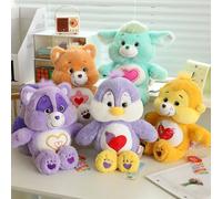 Nouvelle Peluche Mignonne de 33 cm de la Série Animaux de la Forêt Care Bears : Éléphant, Lapin, Raton Laveur, Chien - Coussin Apaisant piggy