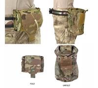 Nouvelle pochette de rangement pour magazines en filet, mini pochette pliable, pochette en filet EDC, sac de ceinture tactique pour le sport, la chasse, les activités de plein air, 500D 5 PCS CP