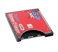 Nouvelle pochette pour carte SD vers CF compatible avec adaptateur sans fil Wi-Fi de type I pour appareil photo reflex (rouge)