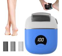 Nouvelle polisseuse de pieds électrique numérique, meuleuse de pieds électrique pour les peaux mortes des pieds, dissolvant de callosités électrique, dissolvant de callosités de pied (Blue)