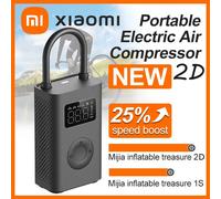 Nouvelle pompe à air Xiaomi Mijia 2, augmentation de vitesse de 25 %, mini compresseur d'air électrique portable, trésor 150 PSI, type-C, LED, multi-outils, gonfleur