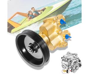 Nouvelle pompe à eau à turbine pour Mercury Mercruiser 4.3, 5.0, 5.7, 6.2. Remplace 8M0137216, 46-862914T10, 46-8M0118067, 46-862914T3, 46-8M0122655 Sterndrive avec turbine entraînée par courroie.