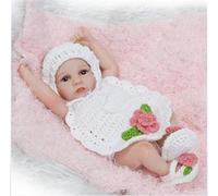 Nouvelle Poupée Preemie, Nouveau-Né Mignon 10 Pouces Soft Silicone Vinyl Véritable Doux Doux Baby Girl Poupée Poupée Christmas De Noël