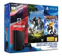 Nouvelle PS4 Slim 1 To + 3 Jeux : Horizon : Zero Dawn + Ratchet & Clank + Drive Club