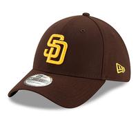 Nouvelle re MLB 39thirty Team Classic Stretch Flex Fit Team Color Primary Logo Logo Logo Baseball Cap Hat - San Diego Padres Brown - moyen