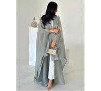 Nouvelle robe de chambre à sequins de style moyen-oriental de Dubaï et de Turquie avec foulard de printemps Taille UniqueTissu tissé