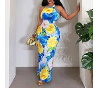Nouvelle robe élégante de printemps/été romantique et de vacances, romantique et de rendez-vous et de soirée et de mariage et d'anniversaire et de sortie et d'hôtel et de croisière. Robe maxi moulante