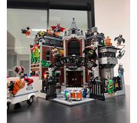 Nouvelle série de héros 2026 : Ensemble de décoration en blocs de construction Arkham Asylum, cadeau d'Halloween, cadeau d'anniversaire pour enfants de Noël 2953PCS 2