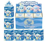 Nouvelle série Disney Stitch Manger, Dormir : Boîte mystère en vinyle avec pendentif, figurine mignonne, jouet, poupée en peluche, cadeau de vacances Random 1PCS