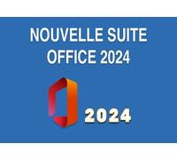 Nouvelle suite, Microsoft Office 2024 professionnel plus pour Windows 64 Bits. Activation à vie pour un poste.